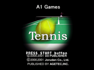Tennis no Oji-Sama - Sweat & Tears title screen for Playstation